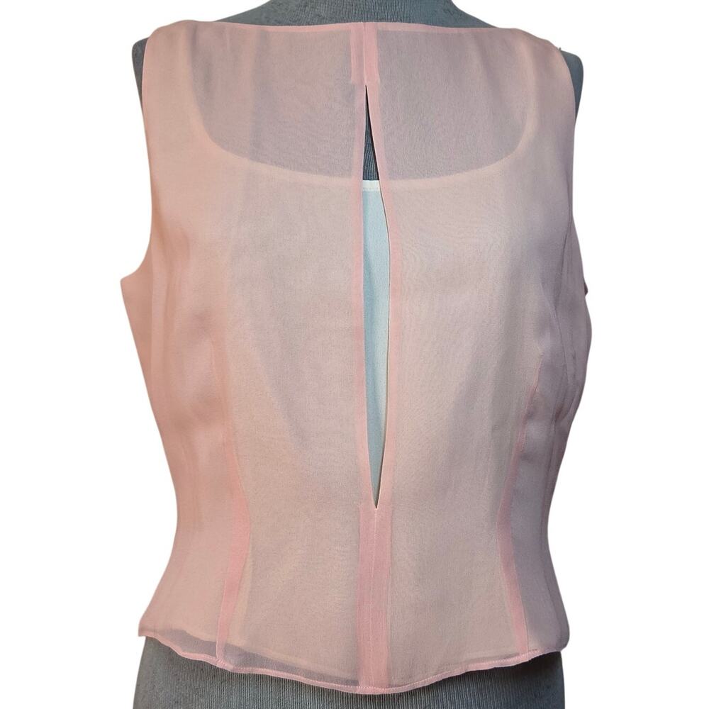 Sleeveless Silk Blouse Size 8